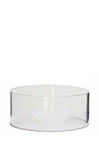 O977: Clear Round Acrylic Table Riser - STYLISH