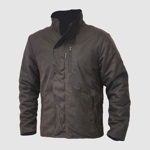Oilskin: Oilskin Brown Long Sleeve Field Jacket