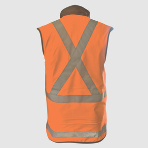 Oilskin: Oilskin AU Rail Hi Vis Lined Vest