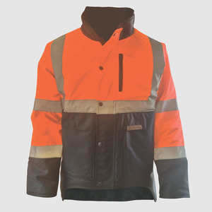 Oilskin: Oilskin AU Rail Hi Vis Lined Jacket