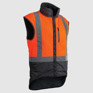 Oilskin: Oilskin Hi Vis Fur Lined Vest