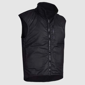 Oilskin: Oilskin Black Fur Lined Replica Vest (no tail)