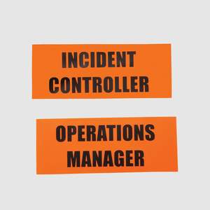Fire: Custom Printed Reflective Name Tabards