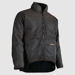 Oilskin Brown Long Sleeve Classic Jacket