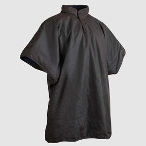 Oilskin Brown Wool Lined Poncho