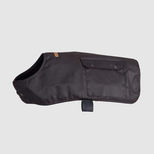 Oilskin Brown Lined Dog Coat