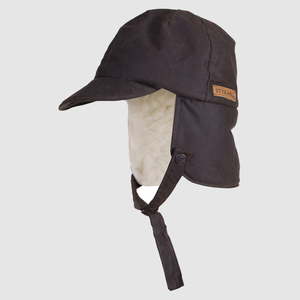 Oilskin Pets Accessories: Oilskin Brown Wool Lined Trapper Hat