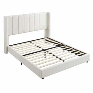 Bed Frames And Bases: Odessa Bed Frame Beige Queen