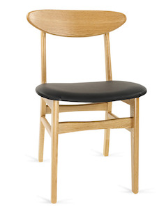 Dining chairs: Morgan Solid Oak Dining Chair