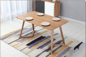 Morgan Solid Oak Dining Table