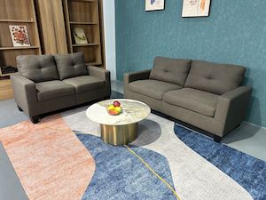 Sofa and Lounge Suites: Tihi Sofa 2+3 Seaters Brown Sofa Set