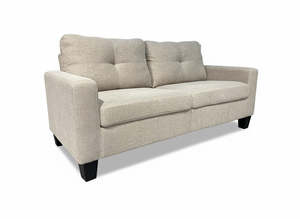 4 Seater Couches: Tihi Loveseat 2 Seats Light Brown