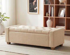 Warren Ottoman Beige