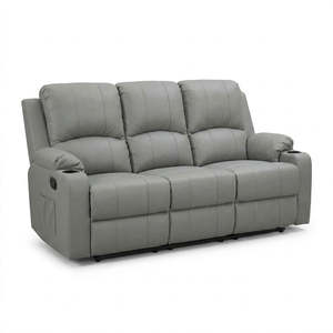 Suites 1: Cyril Recliner 3 seater PVC Light Grey