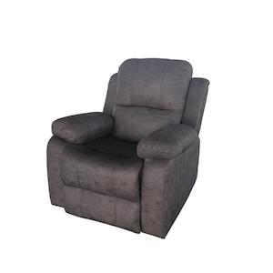 Armchairs: Motion Sofa 1 Seater Recliner Dark Grey