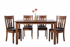 Kaido Dining Table Rubber Wood Walnut