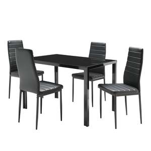 'Classic' Temper Glass Dining table 1.2M