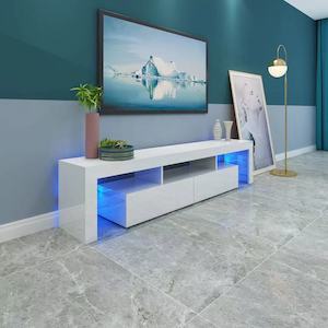 Entertainment Units: Norway' 200Cm RGB LED TV Stand Cabinet Entertainment Unit