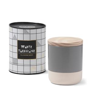 Scented Candles: Essex White Tuberose Grid Soy Candle