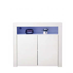 Panana' 2-door Side Cabinet with LED light (7colors)
