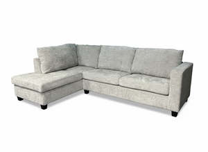 St1 Hamilton: Ganley Modular Left Chaise Lounge Suite – Light Grey
