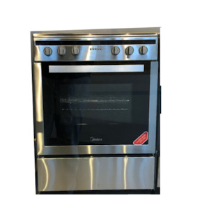 Freestanding Stoves: Midea 24DAE4I113 Free Standing induction Cooker/Oven Stainless Steel