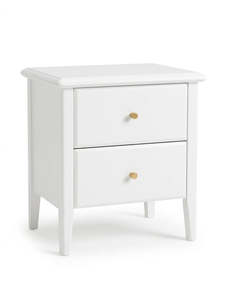 Top Selling: Clara 2-Drawer Bedside Table - White