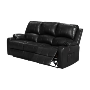Top Selling: Cyril Recliner 3 seater PVC Black