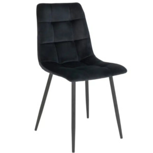St2 Mainfreight Depot Small: Swade Dining Chair Black Velvet