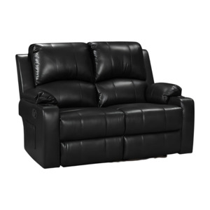 Top Selling: Cyril Recliner 2 seater PVC Black