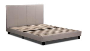 Double Bed Frame Base: Vause Bed Frame Beige Double