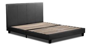 Double Bed Frame Base: Vause Bed Frame Dark Grey Double