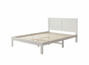 Double Bed Frame Base: 'Metro' Solid Pine Bed Frame Double