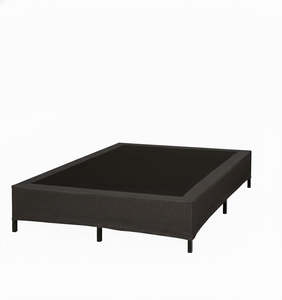 Double Bed Frame Base: Misty Fabric Platform Bed Base Double