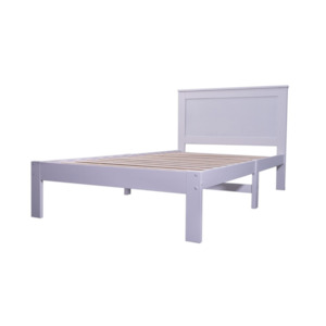 Single Bed Frames Bases: 'Metro' Solid Pine Bed Frame White Single