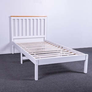 King Single Bed Frame Base: Hayes King Single Size Solid Pine Bed Frame