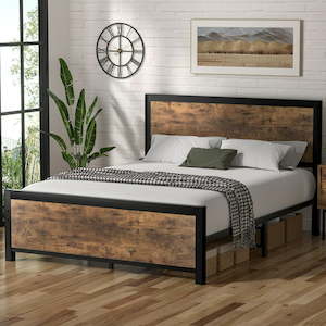 Queen Bed Frame Base: Ikefly Bed Frame Queen