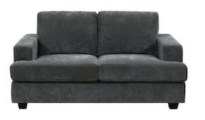 4 Seater Couches: Howl 2 Seater Sofa Dark Grey