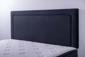 Headboards: Jessamine Headboard Black Velvet Super King