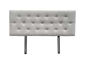 Fenland Headboard Light Grey Queen