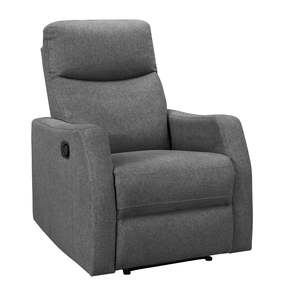 Armchairs: Brylee Dark Grey Recliner 1 Seater