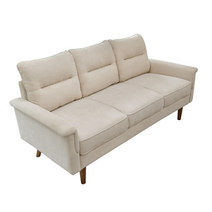 3 Seater Couches: Solar 3 Seater Beige Sofa