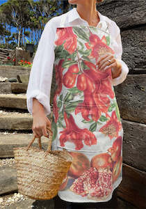 Linens: Apron Pomegranate