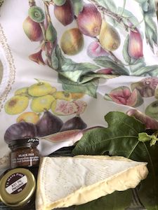 Linens: Tea Towel Figs - Cotton