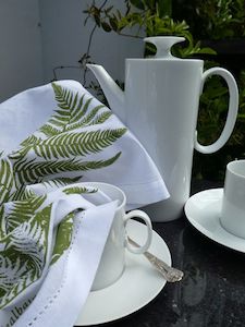 All: Tea Towel Fern Green - Linen