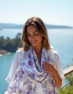All: Saffron Crocus Silk Scarf