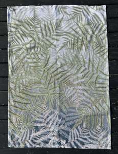 All: Tea Towel Fern Gradient - Linen