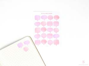 Speech Bubble Appointment Writable Bujo Planner Stickers