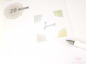 Shape Labels: Round Bujo & Planner Deco Label Stickers: Doily Style