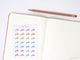 Hand lettered Script Icon Planner Stickers - Rainbow, PTO, Paid Time Off, Office&hellip;